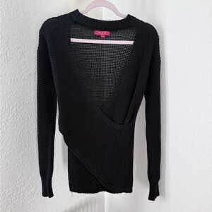Guess Los Angeles Knit Twisted Cut Out Sweater